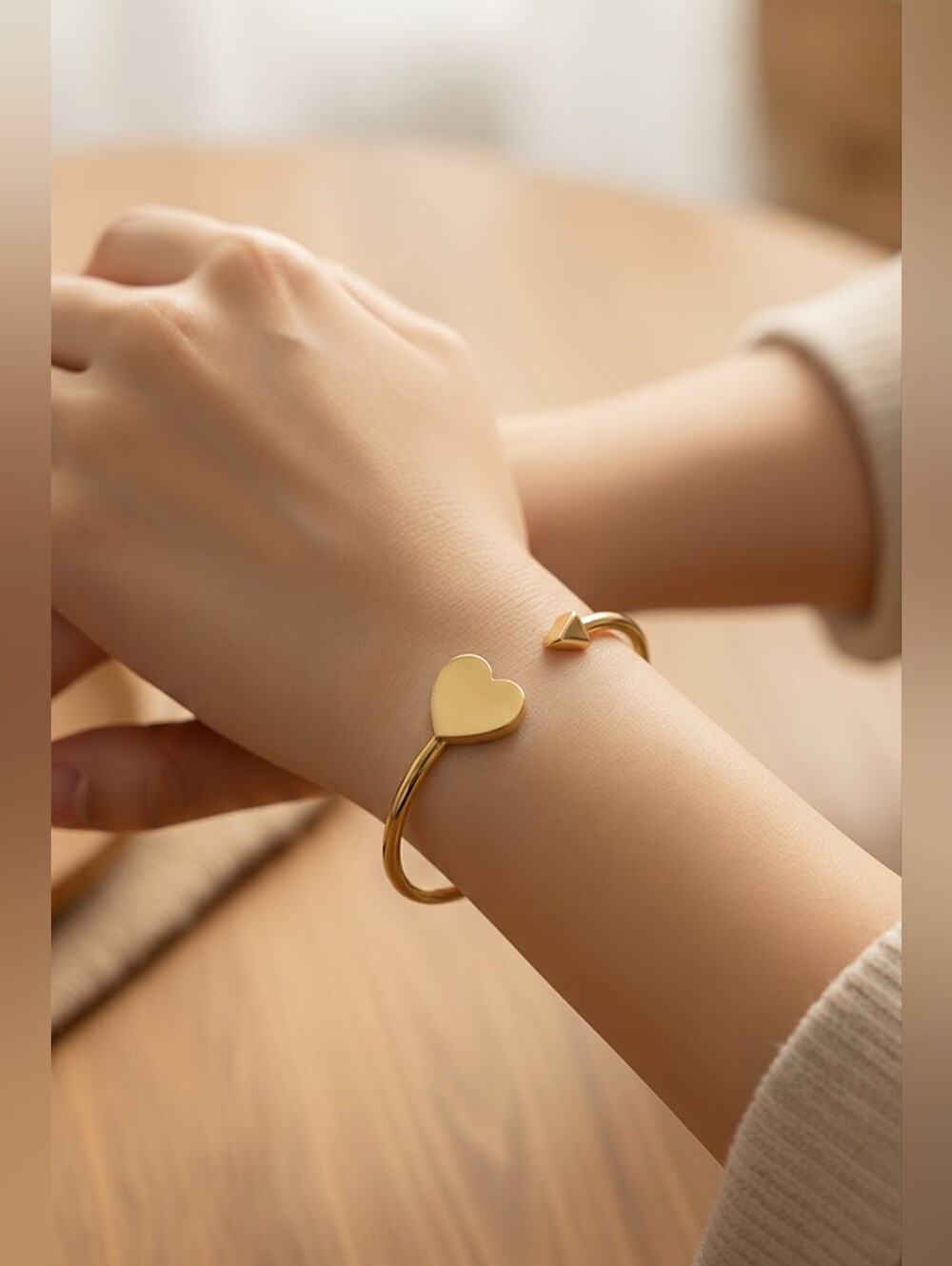 Kate Spade New York Heritage Spade Flex Cuff bracelet in a gold-tone finish.